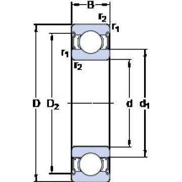 ตลับลูกปืน 628/5-2Z SKF