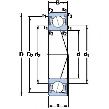 ตลับลูกปืน S71910 CD/HCP4A SKF