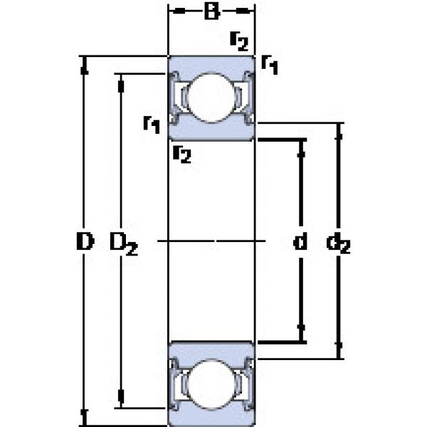 ตลับลูกปืน 6003-2RSL SKF #1 image