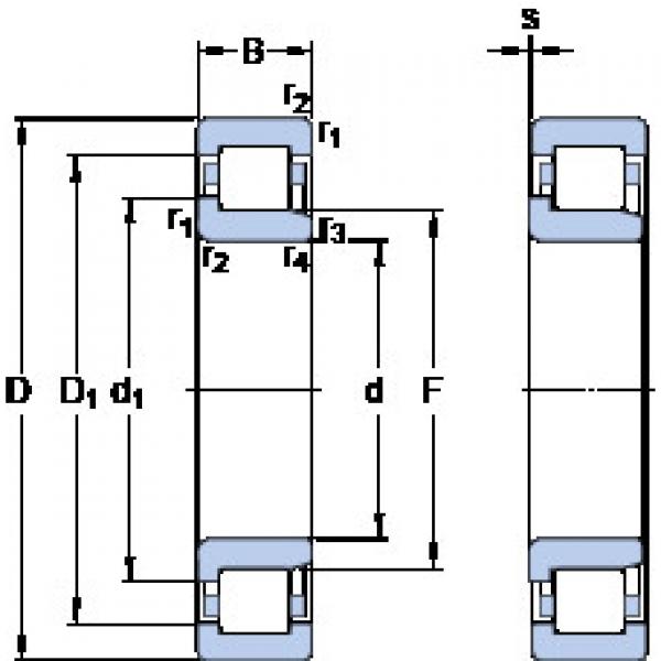 ตลับลูกปืน NJ 214 ECM SKF #1 image