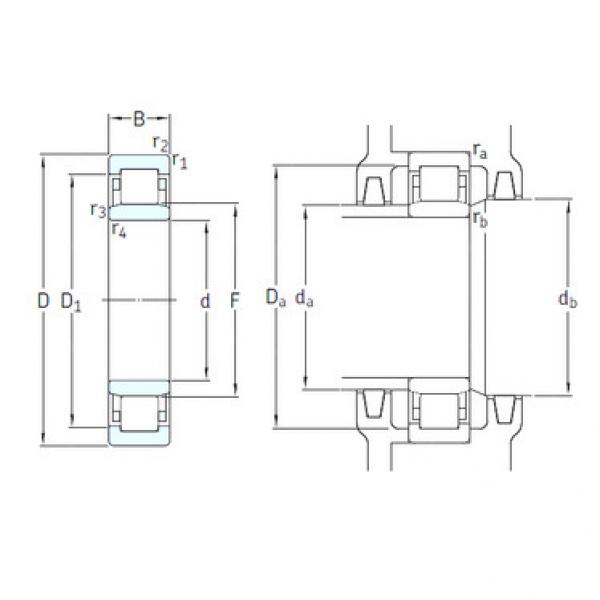 ตลับลูกปืน NU1019ML/HC5C3 SKF #1 image