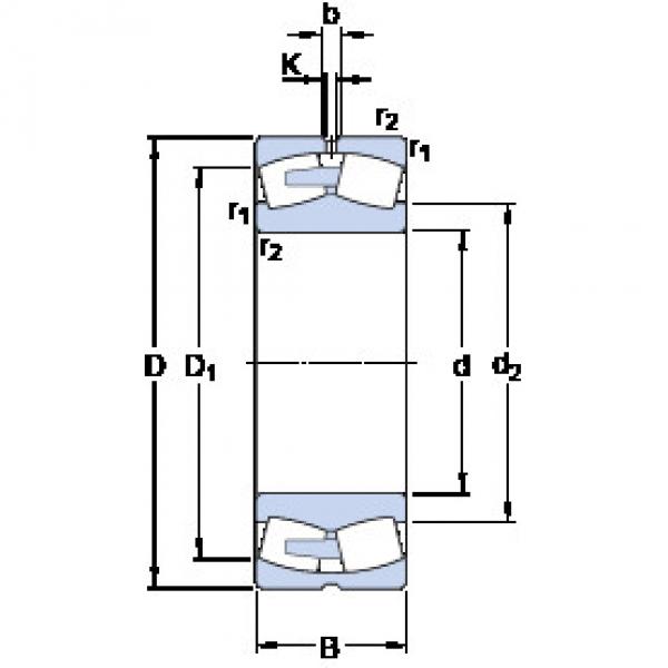 ตลับลูกปืน 240/1000 CAF/W33 SKF #1 image