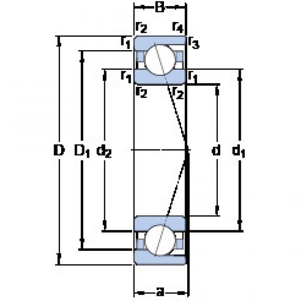 ตลับลูกปืน 71904 CD/HCP4A SKF #1 image