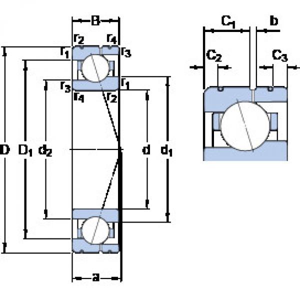 ตลับลูกปืน 71917 CE/HCP4AL SKF #1 image