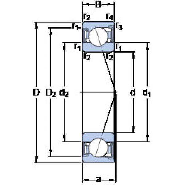 ตลับลูกปืน S71910 CD/HCP4A SKF #1 image