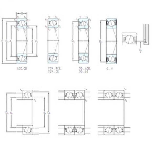 ตลับลูกปืน S71912 CB/P4A SKF #1 image