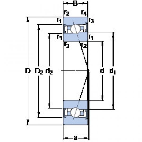 ตลับลูกปืน S71924 CB/P4A SKF #1 image