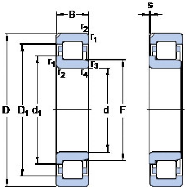 ตลับลูกปืน NJ 2312 ECN1ML SKF #1 image