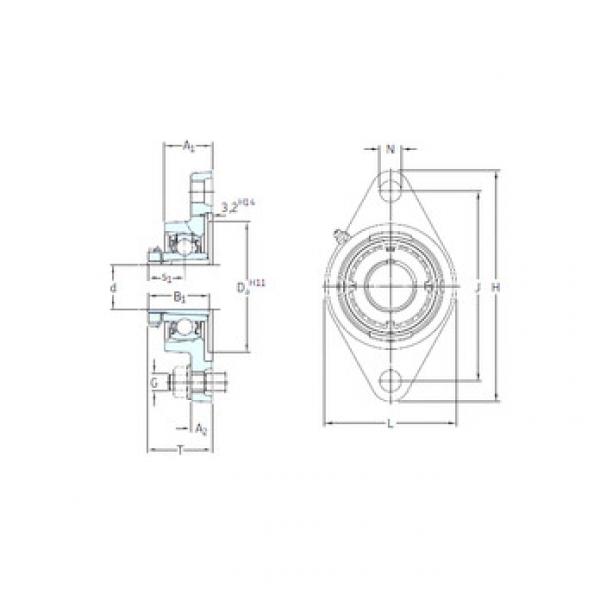 ตลับลูกปืน FYTJ 50 KF+H 2310 SKF #1 image