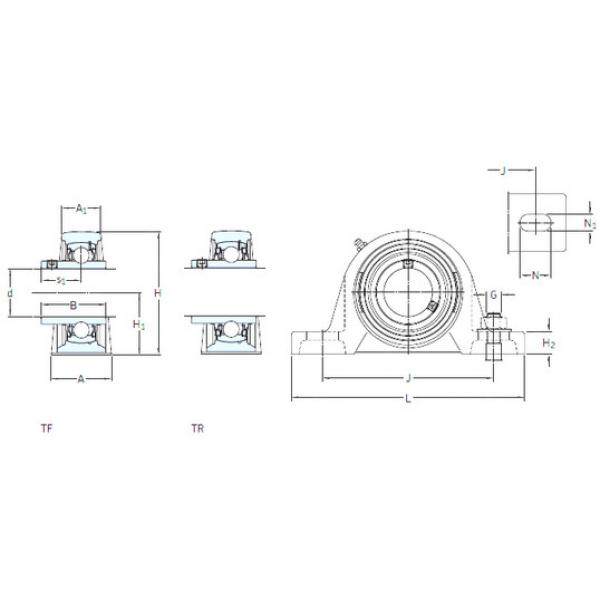 ตลับลูกปืน SYH 1.3/4 WF SKF #1 image